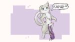  anthro bag balls bodily_fluids domestic_cat felid feline felis genital_fluids genitals hi_res humanoid_genitalia humanoid_penis male mammal minzemilk penis poking_out precum puck puck_(re:zero) re:zero solo speech_bubble spirit 