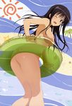  ass beach black_hair blush breasts female highres kotegawa_yui legs long_hair naked nipples nude nude_filter nudist photoshop solo thighs to_love-ru toloveru 