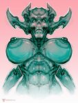  2022 bone breasts death deity demon female humanoid jade_(disambiguation) neurodyne nipples pink skull solo 