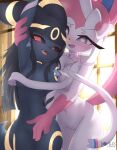  anthro anthro_on_anthro biped breasts eeveelution featureless_crotch female female/female fingering fingering_partner generation_2_pokemon generation_6_pokemon hi_res nintendo nude pokemon pokemon_(species) rilex_lenov sex sylveon umbreon video_games 