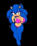  absurd_res anthro bedroom bikini bimbofication bimbofied clothing crossgender curvy_figure female hi_res sega sonic_the_hedgehog sonic_the_hedgehog_(series) swimwear voluptuous 