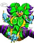  2018 abstract_background akatsukishiranui-fox anthro artist_name balls big_breasts big_penis bliss_the_werehog blue_body blue_eyes blue_skin bodily_fluids breasts chao_(sonic) claws clothing cum cum_on_breasts cumshot curvaceous curvy_figure dialogue digital_drawing_(artwork) digital_media_(artwork) ejaculation english_text eulipotyphlan female fingers fur gangbang genital_fluids genitals green_body green_eyes green_fur green_hair group group_sex hair hand_on_penis handjob hedgehog heterochromia hi_res highlights_(coloring) hourglass_figure legwear long_hair male male/female mammal multicolored_body multicolored_hair nipple_outline penetration penile penis purple_highlights scar sega sex signature simple_background small_but_hung smile sonic_the_hedgehog_(series) sweat tan_body tan_fur teeth text thick_thighs thigh_highs tongue tongue_out triple_penetration two_tone_body two_tone_hair vaginal vaginal_penetration vein veiny_penis voluptuous were wereeulipotyphlan werehog white_background 