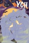  absurd_res anthro female group halloween hi_res holidays male sparkittyart trio ych_(character) 