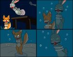 andromorph animal_humanoid canid canid_humanoid canine canine_humanoid colored concrete disney duo feet_in_water fox_humanoid humanoid intersex judy_hopps lagomorph lagomorph_humanoid lake leporid_humanoid mammal mammal_humanoid rabbit_humanoid unknown_artist zootopia 