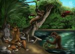  absurd_res alligatorid anthro binoculars boa_(snake) boa_constrictor boinae breast_play breasts brown_body brown_fur caiman capybara caviid coati crocodilian cunnilingus dirt duo feathers felid fellatio female feral forest fur genitals green_leaves grey_body grey_fur group group_sex hair hi_res hoatzin jaguar jewelry jungle leaf light long_hair lutrine male male/female male/male mammal mustelid necklace open_mouth oral orgy palm_tree pantherine penile penis plant procyonid rainforest red_body red_feathers reptile river river_otter rock rodent scales scalie sex sky snake spots sunlight tapir threesome titfuck tree vaginal water yellow_body yellow_feathers yenocwolf 