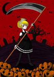  black_dress blonde_hair blush cosplay dress hime_(kaibutsu_oujo)_(cosplay) juka-satomi kaibutsu_oujo lilianne_(cosplay) mandy monster_princess red_eyes scythe the_grim_adventures_of_billy_&amp;_mandy the_grim_adventures_of_billy_and_mandy tiara weapon 