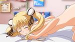  1girl animated animated_gif bed blonde_hair breast_press breasts doggystyle eyes_closed flat_chest from_behind gif incest long_hair machi_gurumi_no_wana naked nude pink_eyes rape sex sideboob small_breasts takagi_yui top-down_bottom-up twintails vaginal very_long_hair 