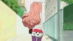  animated animated_gif ass bag behind crossdress crossdressing from_behind gif koibuchi_kuranosuke kuragehime kuranosuke_koibuchi long_hair lowres pink_hair trap walk walking 