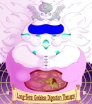  anthro belly canid canine cubby_chambers deity digestion duo female fox fox_spirit goopy hi_res kind kindness love male male/female mammal melting organs overweight relaxation relaxing stomach therapy thick_thighs vore worship yarill 