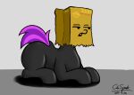  absurd_res cdrspark clothing earth_pony equid equine female feral friendship_is_magic hasbro hi_res horse mammal my_little_pony paper_bag_(oc) pony rubber rubber_clothing rubber_suit solo 