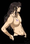  1boy inuyasha jewelry male male_focus naraku necklace shirtless solo topless 