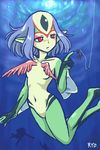 blue_submarine_no_6 female fishing monster monster_girl mutio red_eyes underwater unknown_artist worm 