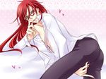  1boy grell grell_sutcliff kuroshitsuji lowres male male_focus newhalf red_hair solo trap 