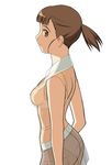  absurdres ass bra breasts brown_hair highres higurashi_akane lingerie mai_hime my-hime panties ponytail school_uniform transparent underwear 