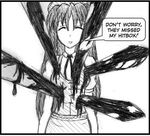  blood english gameplay_mechanics greyscale hong_meiling lowres maullarmaullar monochrome parody solo suzumiya_haruhi_no_yuuutsu touhou 