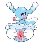  bodily_fluids brionne colanukl female generation_7_pokemon genital_fluids genitals gynomorph humanoid intersex nintendo pokemon pokemon_(species) pussy pussy_juice solo video_games 