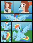  2022 3:4 anthro anthro_to_feral beverage blue_body blue_feathers blue_fur clothing comic container cup cutie_mark detectivecoon digital_media_(artwork) drinking equid equine eyelashes feathered_wings feathers female feral friendship_is_magic fur growth hair half-closed_eyes hasbro hi_res holding_object hooves inner_ear_fluff mammal multicolored_hair multicolored_tail my_little_pony narrowed_eyes outside pegasus procyonid raccoon rainbow_dash_(mlp) rainbow_hair rainbow_tail red_hair smile species_transformation tan_body tf_into_fictional_character torn_clothing transformation tuft wing_growth wings 