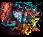  ampharos bodily_fluids cum cum_in_pussy cum_inside doggystyle duo female feral from_behind_position generation_2_pokemon generation_7_pokemon genital_fluids genitals incineroar male male/female nintendo penetration penile_spines penis pokemon pokemon_(species) sex skyevixensartwork star_joule_ampharos vaginal vaginal_penetration video_games 