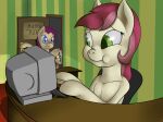  computer desk duo earth_pony equid equine female feral friendship_is_magic furniture hasbro holding_breath horse keyboard mammal mayor_mare_(mlp) my_little_pony pony rose_(mlp) scrunchy_face shdingo table 