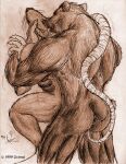  1999 anal anal_penetration anthro butt duo grimal gtskunkrat holding_head licking long_tail male male/male mammal murid murine muscular penetration rat rodent sex sketch standing standing_sex tail_fetish tail_in_ass tail_play tongue tongue_out ursid 