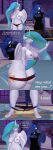  3d_(artwork) absurd_res anthro anthrofied assisted_exposure big_breasts blue_body blue_feathers breasts cleavage clothed clothing comic digital_media_(artwork) duo equid equine feathers female friendship_is_magic hasbro hi_res horn mammal my_little_pony nude panties papadragon69 princess_celestia_(mlp) princess_luna_(mlp) sibling sister sisters topless underwear white_body white_feathers winged_unicorn wings 
