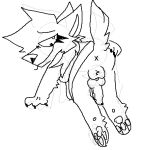 animal_genitalia animal_penis anthro ass_up canid canine canine_penis canis clothed clothing crossdressing delinquentfreak domestic_dog genitals german_shepherd herding_dog knot low_res male male/male mammal ms_paint pastoral_dog penis raised_tail sketch solo solo_focus 