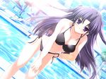  bikini cleavage game_cg lyrical_lyric mikeou swimsuits takami_rin 