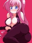  areolae ass blue_eyes blush breasts large_breasts long_hair megurine_luka naitou_kouse nipples pink_hair project_diva_(series) project_diva_2nd solo vocaloid 