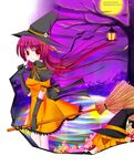  candies candy halloween hisuri_rii original pumpkin purple_hair red_eyes ribbon 