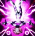  bdsm bodysuit bondage bound highres latooni_subota purple_hair screencap solo stitched super_robot_wars super_robot_wars_og_the_inspector super_robot_wars_original_generation third-party_edit 