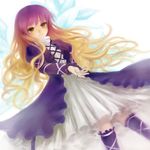  dress gradient_hair hijiri_byakuren long_hair multicolored_hair nora_(le-chat-noir) solo touhou yellow_eyes 