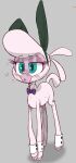  2021 accessory blush bovid bow_tie bubble caprine cloven_hooves collar cuffs_(clothing) dazed dock drunk drunk_bubble eyelashes fake_ears fake_rabbit_ears female feral grey_background hi_res hitsuji hooves lidded_eyes mammal open_mouth pink_face playboy_bunny pom_(tfh) purple_bow_tie quadruped sheep simple_background solo standing substance_intoxication teal_eyes them&#039;s_fightin&#039;_herds video_games 