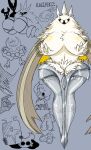  arthropod big_breasts breasts female fur hollow_knight huge_breasts humanoid insect lepidopteran looking_at_viewer moth osakana2gou radiance_(hollow_knight) simple_background sketch sketch_page solo team_cherry video_games white_body white_fur 