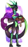  2022 4_toes 5_fingers absurd_res anthro cape claws clothed clothing digital_media_(artwork) dragon feet fingers green_eyes hi_res male pacevanrign smile toes wingless_dragon 