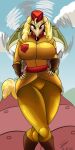  absurd_res anthro big_breasts breasts canid canine canis clothing crossed_legs cuphead_(game) curvaceous curvy_figure domestic_dog female feral hi_res irc_(artist) mammal pilot_saluki_(cuphead) presenting red_eyes seductive solo thick_thighs uniform video_games voluptuous 