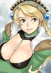  atelier_(series) atelier_marie blonde_hair breasts cleavage green_eyes gus_(clarkii) large_breasts marie_(atelier) md5_mismatch solo 