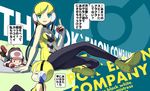  aqua_eyes baseball_cap black_legwear blonde_hair breasts brown_hair cleavage comic copyright_name hat headphones high_heels holding holding_poke_ball kamitsure_(pokemon) legs lying makoto_daikichi md5_mismatch medium_breasts multiple_girls pantyhose poke_ball poke_ball_(generic) pokemon pokemon_(game) pokemon_bw shoes short_hair sitting sprawled strappy_heels touko_(pokemon) translated 