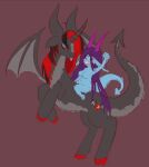 absurd_res anthro dragon duo equid equine fan_character female feral flazy friendship_is_magic hasbro hi_res horse male mammal my_little_pony pony 