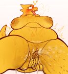  &lt;3 alphys anal anal_penetration anthro areola blush bodily_fluids breasts ejaculation female freckles genital_fluids hi_res kaboozey masturbation navel nipples nude orgasm penetration pussy_ejaculation pussy_juice solo sweat undertale_(series) 