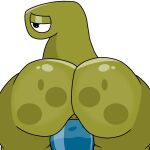  anus big_butt bongo_(bonguitoweon) butt digital_media_(artwork) dildo dildo_insertion dildo_sitting dinosaur hi_res huge_butt lyncario male nude penetration reptile scalie sex_toy sex_toy_insertion simple_background solo thick_thighs 