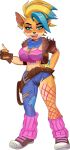  activision anthro breasts cleavage clothed clothing crash_bandicoot_(series) female fur gustavopredado hi_res pirate_tawna solo tawna_bandicoot thick_thighs tongue tongue_out video_games wide_hips 