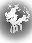  absurd_res angry chest_tuft equid equine eyelashes female feral fire flaming_hair flaming_tail friendship_is_magic greyscale hasbro hi_res horn inktober mammal monochrome my_little_pony pseudo_hair solo taneysha tuft twilight_sparkle_(mlp) unicorn 