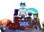  ailurid alpha_channel animated anthro artik_ninetails balls big_breasts bodily_fluids breasts canid canine canis chair_position chise_(suntattoowolf) digital_media_(artwork) dildo dildo_in_pussy dildo_insertion double_dildo double_footjob erection feet female foot_fetish foot_play footjob from_behind_position fur furniture genital_fluids genitals green_hair group group_sex hair knot leg_grab male male/female mammal masturbation multicolored_body multicolored_fur nipples nude open_mouth pawpads penetration penile penile_masturbation penis pixel_(artwork) pixel_animation pussy pussy_juice red_body red_fur red_panda sex sex_toy sex_toy_in_pussy sex_toy_insertion short_playtime simple_background sitting smile table threesome transparent_background trio tsunamidusher vaginal vaginal_penetration vega_(artica) video_games white_body white_fur wolf 