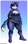  2018 absurd_res anthro belly blue_body blue_fur blue_hair breasts canid canine clothing crown digital_media_(artwork) female fox fur furgonomics hair hi_res jumpsuit krystal mammal multicolored_body multicolored_fur navel_outline nintendo overweight overweight_anthro overweight_female solo star_fox teal_eyes tiara two_tone_body two_tone_fur video_games viroveteruscy white_body white_fur 