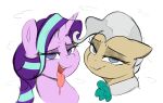  &lt;3 &lt;3_eyes absurd_res bedroom_eyes duo equid equine eyelashes female friendship_is_magic hair hasbro hi_res horn horse looking_at_viewer mammal mayor_mare_(mlp) my_little_pony narrowed_eyes open_mouth pony seductive simple_background starlight_glimmer_(mlp) story_at_source tongue tongue_out unicorn welost 