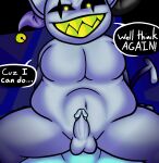  absurd_res deltarune demoniccat1 dialogue duo genitals hi_res jester jevil_(deltarune) male male/male penetration penile penile_penetration penis penis_riding undertale_(series) video_games 