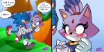  absurd_res anthro blaze_the_cat blush charging clothing detailed_background domestic_cat duo eulipotyphlan felid feline felis female flirting footwear grass green_eyes green_hill_zone hedgehog hi_res love male male/female mammal mountain narrowed_eyes nervous plant red_clothing red_footwear red_shoes sea sega shoes smile sonic_the_hedgehog sonic_the_hedgehog_(series) text water yellow_eyes zettoart 