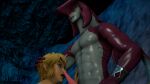  anthro bodily_fluids breath_of_the_wild dekuslate dripping duo fish genital_fluids genitals hi_res human human_on_anthro humanoid interspecies licking link male male/male mammal marine nintendo oral penile penis penis_lick precum precum_drip prince_sidon sex shark the_legend_of_zelda tongue tongue_out video_games 