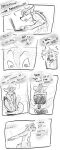  2016 anthro biped cobalt_(tatsuchan18) comic english_text fur hair hi_res male open_mouth sitting sketch solo speech_bubble standing tatsuchan18 text 