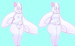 absurd_res anthro blue_background blush breasts doodling_selkie female generation_4_pokemon genitals hi_res looking_at_viewer nintendo nipples open_mouth pokemon pokemon_(species) pokemorph pussy simple_background solo thick_thighs togekiss video_games white_body 